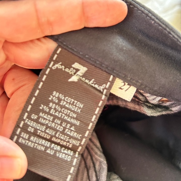 7 For All Mankind Skinny Coated Jean - Picture 4 of 4